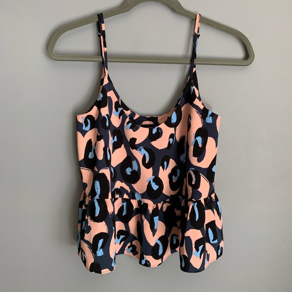 Topshop Tops - TopShop Cropped Cami Fun Print